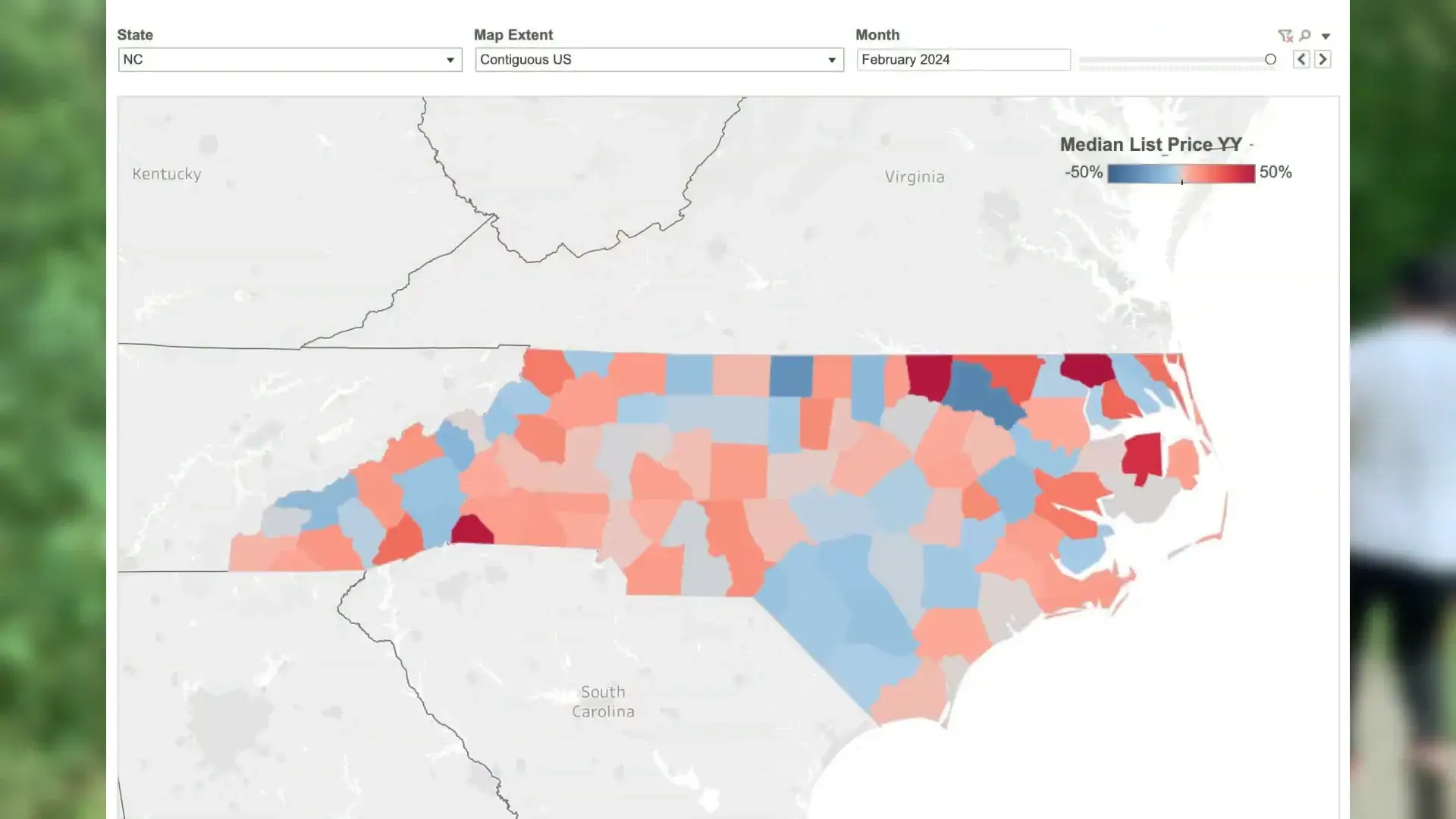 Median list prices declining in rural markets